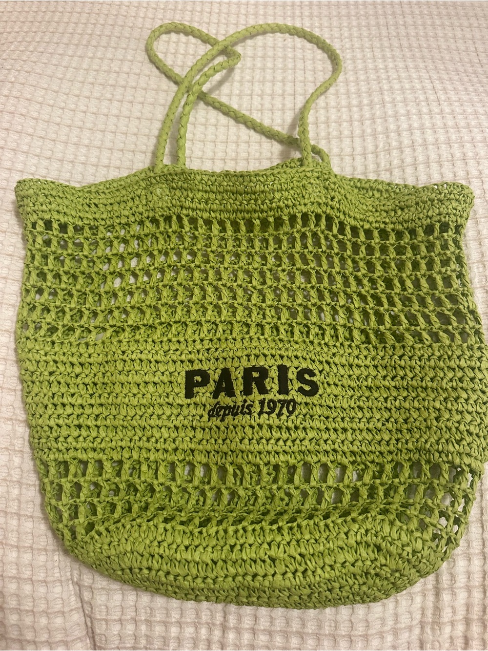 HM Straw Paris Bag